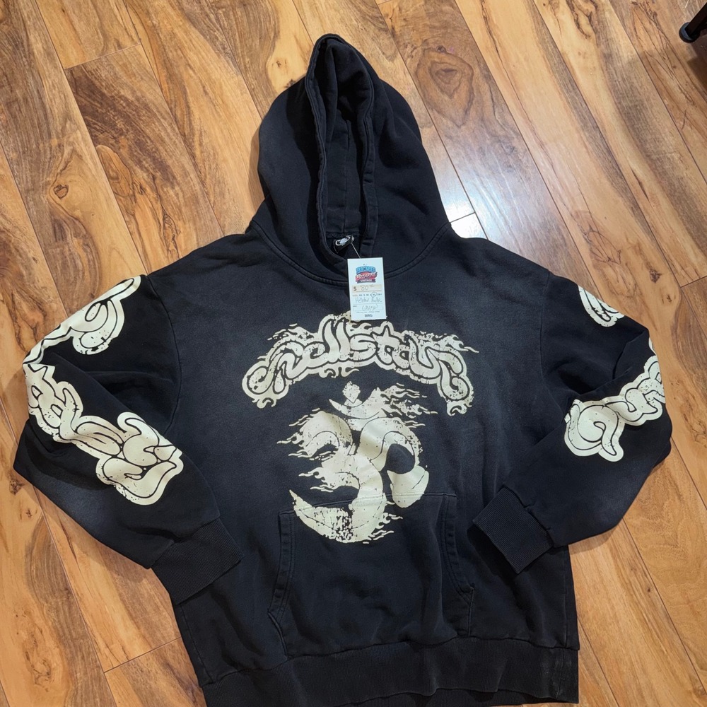 Hellstar Hoodie Mens XL Black Good Path To Paradise Graphic Streetwear Vintage